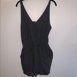 Gray cotton romper from PINK